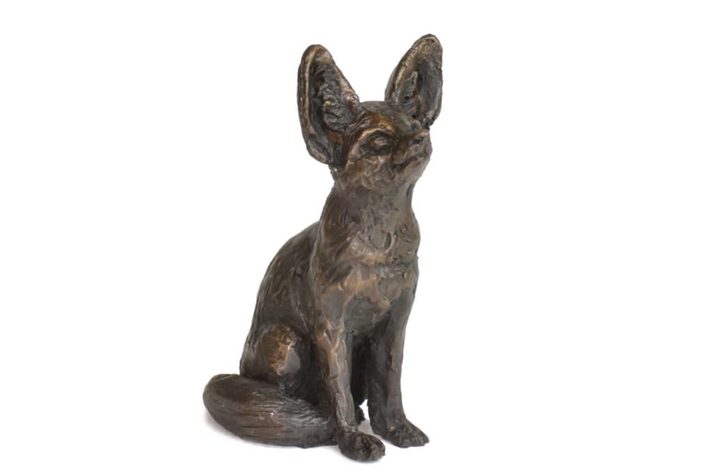 Fennec Fox sculpture - Front quarter right view