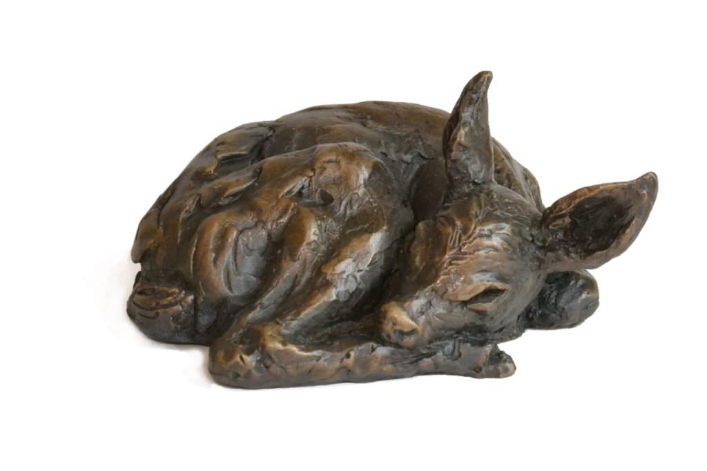 Fawn sculpture front view