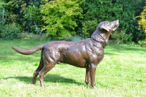 Labrador pair sculpture