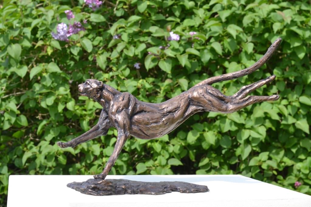 Running Cheetah sculpture by Tanya Russell, MRBS