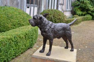 Border Terrier garden statue