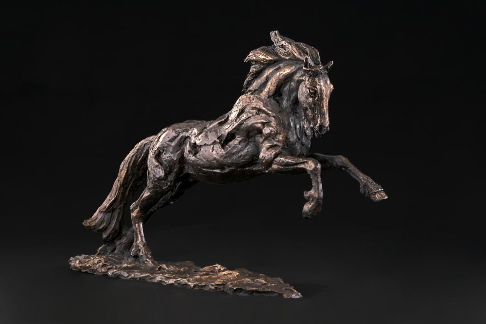 Foundry Bronze Galloping Horse Ornament