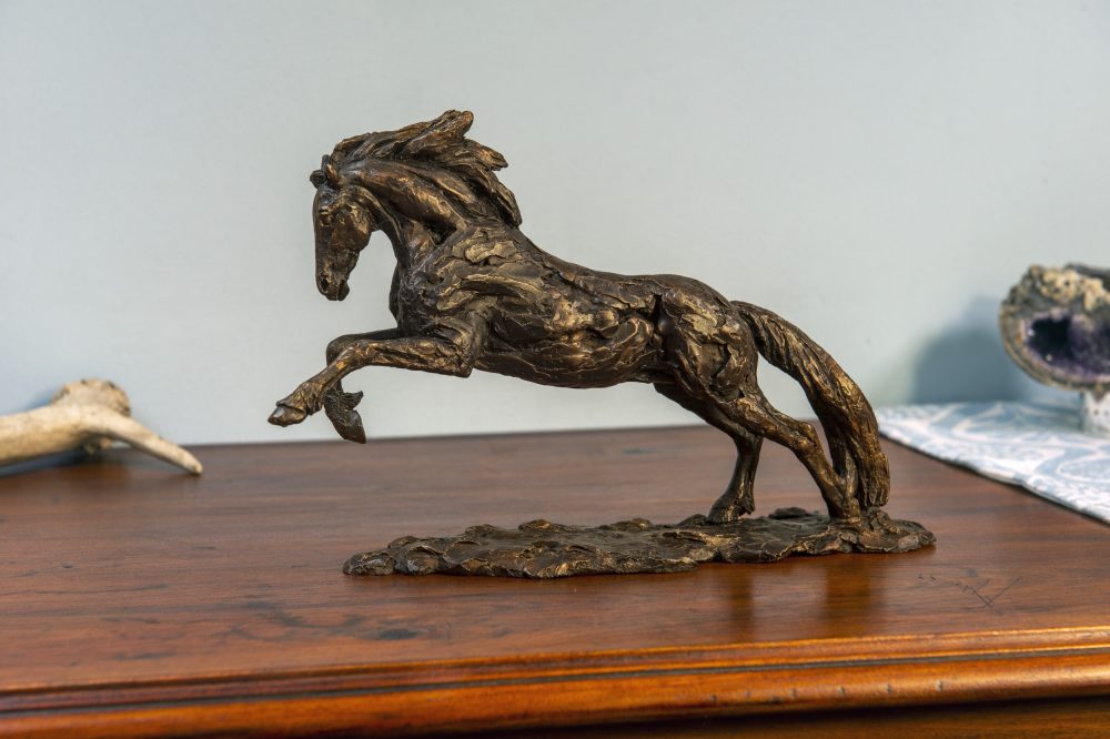 Small Bronze Galloping Horse