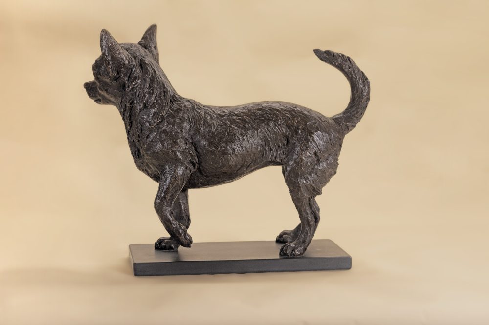 life size chihuahua sculpture video