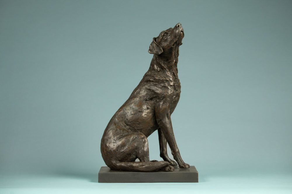 1 'Affection Sitting Labrador', Bronze Dog, Dog Sculpture, Dog Statue, Bronze Resin, Tanya Russell Sculptures-8