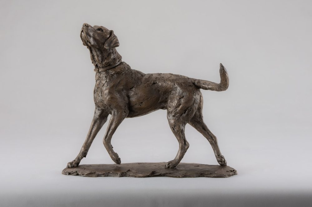 1 BRONZE RESIN - 'Portrait of a Women With Dog', Bronze Women, Women Sculpture, Women Statue, Bronze Resin Tanya Russell Animal Sculptures (1 of 15)