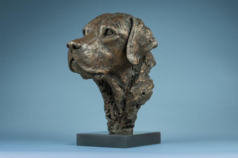 1 'Labrador Portrait', Bronze Dog, Dog Sculpture, Dog Statue, Bronze Resin, Tanya Russell Sculptures-2