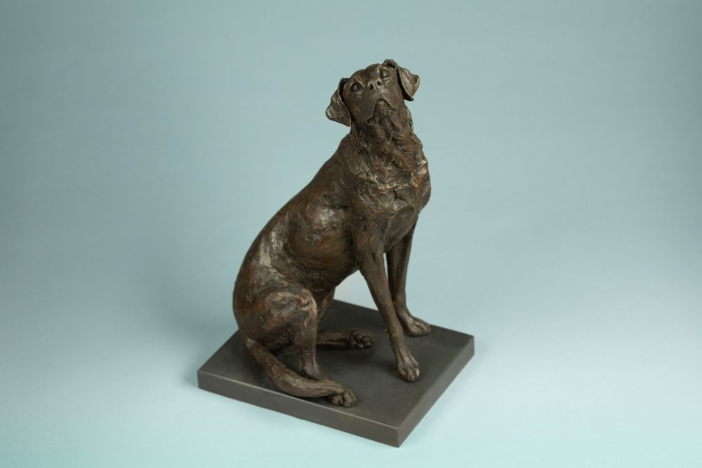 2 'Affection Sitting Labrador', Bronze Dog, Dog Sculpture, Dog Statue, Bronze Resin, Tanya Russell Sculptures-9