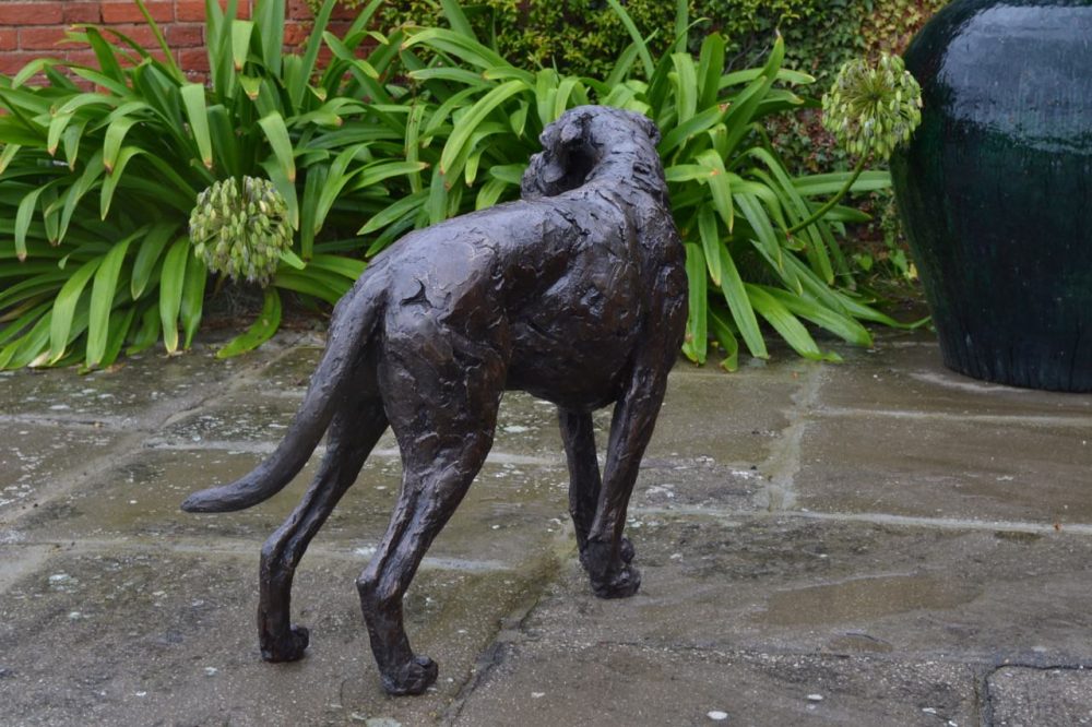 boxer dog sculpture