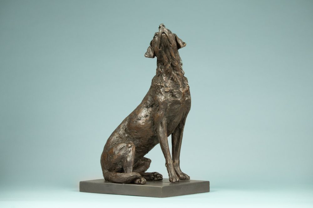 3 'Affection Sitting Labrador', Bronze Dog, Dog Sculpture, Dog Statue, Bronze Resin, Tanya Russell Sculptures-1