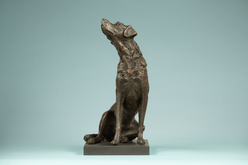 3 'Affection Sitting Labrador', Bronze Dog, Dog Sculpture, Dog Statue, Bronze Resin, Tanya Russell Sculptures-2