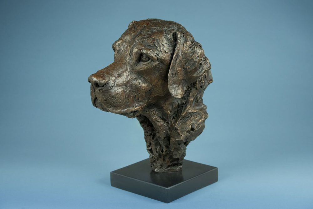 3 'Labrador Portrait', Bronze Dog, Dog Sculpture, Dog Statue, Bronze Resin, Tanya Russell Sculptures-6