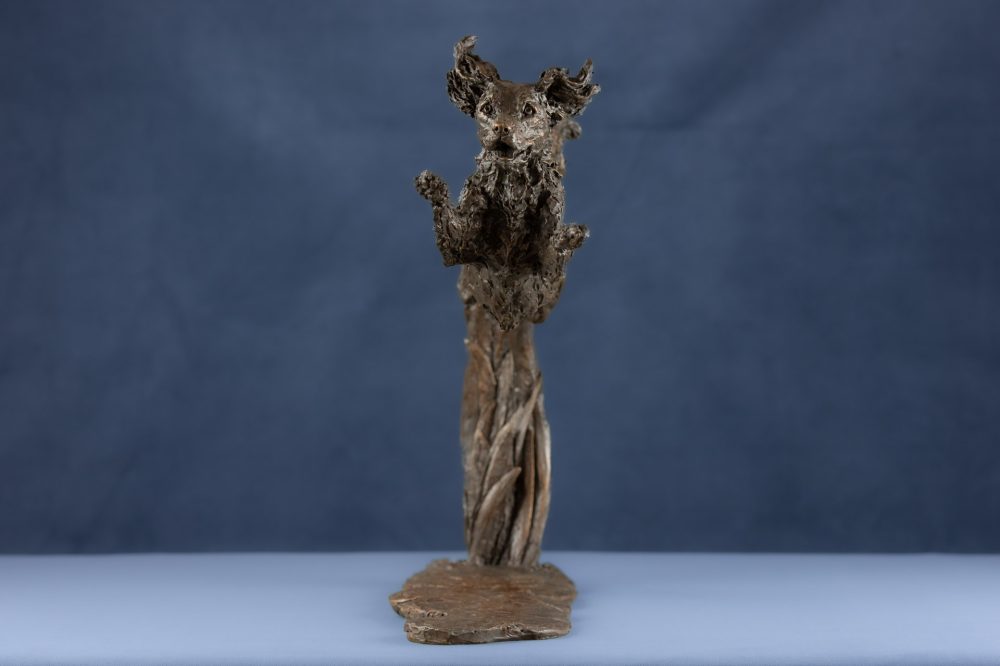 3 'Undocked Leaping Spaniel', Bronze Dog, Dog Sculpture, Dog Statue, Bronze Resin Tanya Russell Animal Sculptures-7