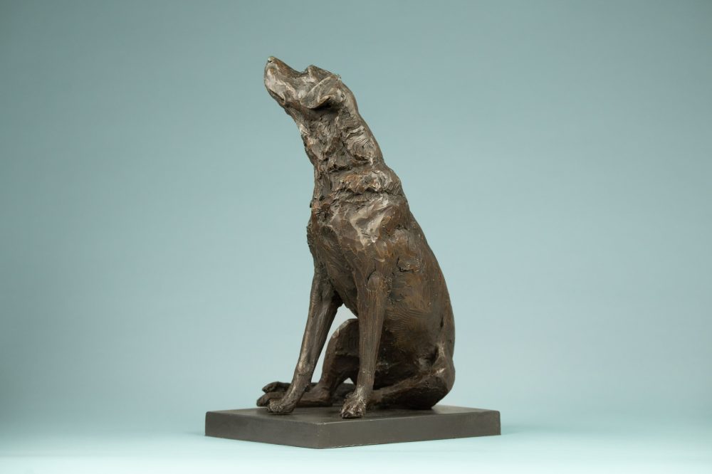 4 'Affection Sitting Labrador', Bronze Dog, Dog Sculpture, Dog Statue, Bronze Resin, Tanya Russell Sculptures-3