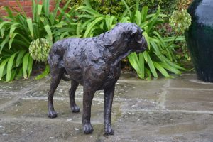 boxer dog sculpture life size