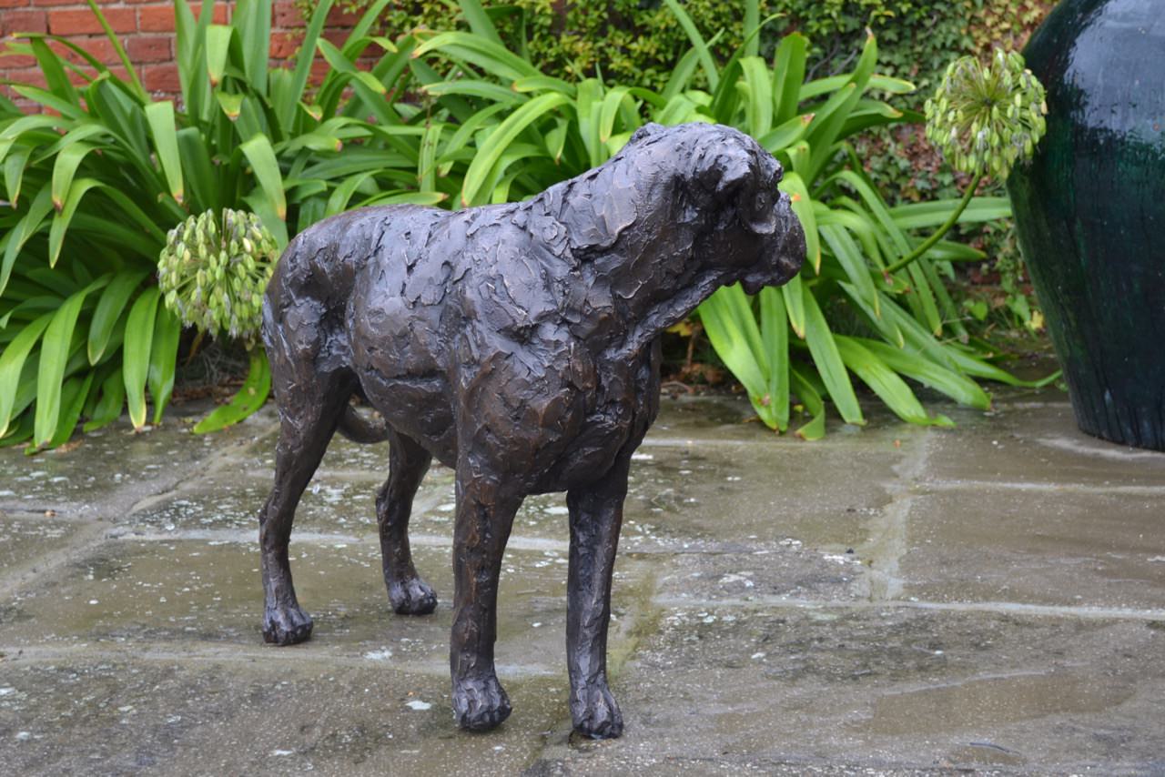 Bronze Boxer Sculpture Boxer Dog Statue Boxer Dog Garden Statue