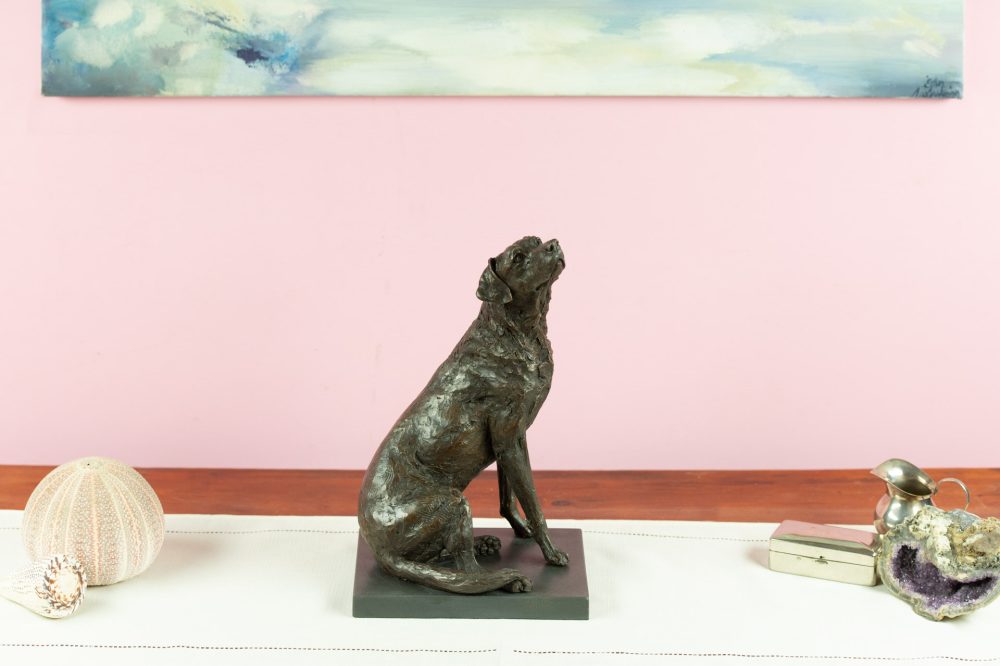 8 'Affection Sitting Labrador', Bronze Dog, Dog Sculpture, Dog Statue, Bronze Resin, Tanya Russell Sculptures-13