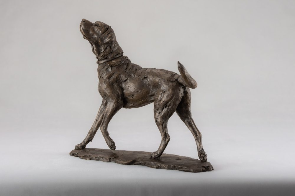 8 BRONZE RESIN - 'Portrait of a Women With Dog', Bronze Women, Women Sculpture, Women Statue, Bronze Resin Tanya Russell Animal Sculptures (2 of 15)