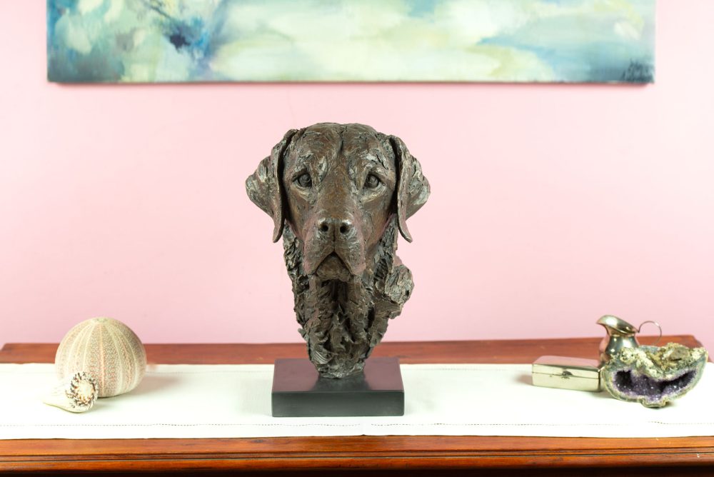 8 'Labrador Portrait', Bronze Dog, Dog Sculpture, Dog Statue, Bronze Resin, Tanya Russell Sculptures-9