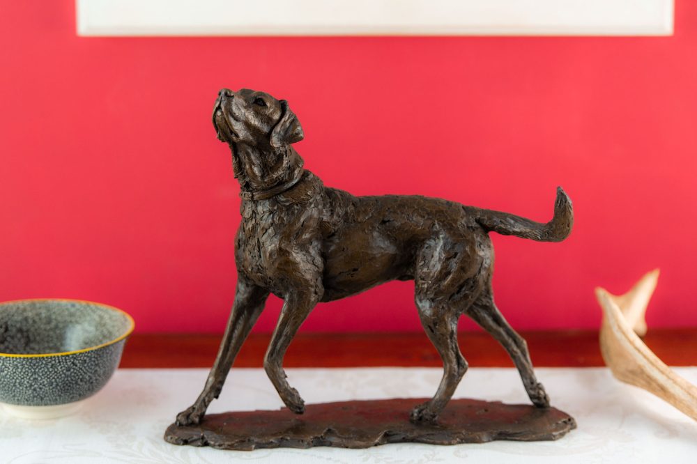 9 BRONZE RESIN - 'Portrait of a Women With Dog', Bronze Women, Women Sculpture, Women Statue, Bronze Resin Tanya Russell Animal Sculptures (15 of 15)