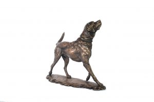 bronze labrador scultpure