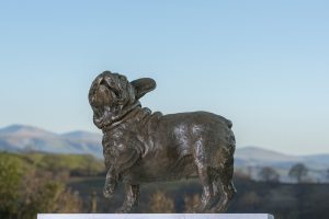 French bulldog statue