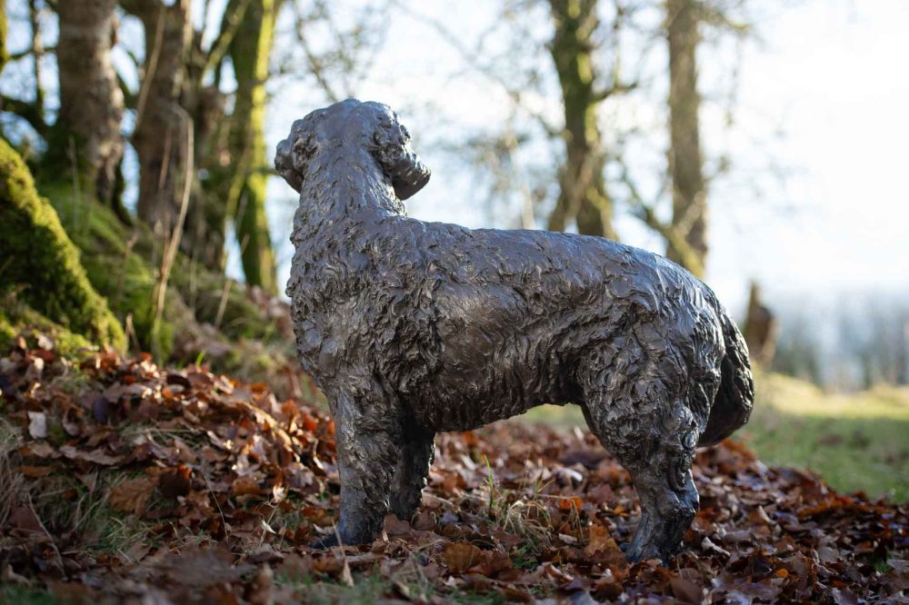'Wagging Golden Retreiver', Bronze Dog, Dog Sculpture, Dog Statue, Bronze Resin, Tanya Russell Animal Sculptures-11