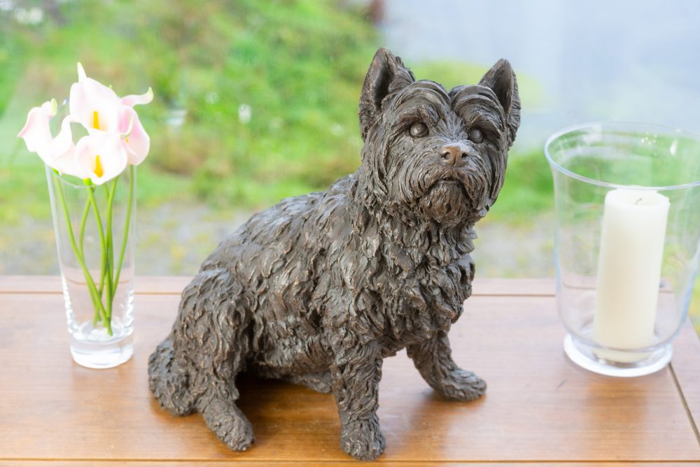 1 'Sitting West Highland Terrier', Bronze Dog, Dog Sculpture, Dog Statue, Bronze Resin, Tanya Russell Animal Sculptures-2
