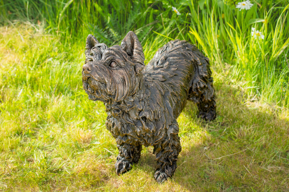 1 'Standing Yorkshire Terrier', Dog Sculpture, Dog Statue, Bronze Resin, Tanya Russell Animal Sculptures (21 of 22)