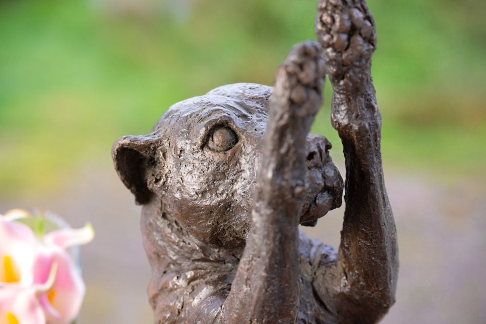 2 'Staffie Waving Paws BR', Dog Sculpture, Bronze Dog, Bronze Resin, Tanya Russell Animal Sculptures-6
