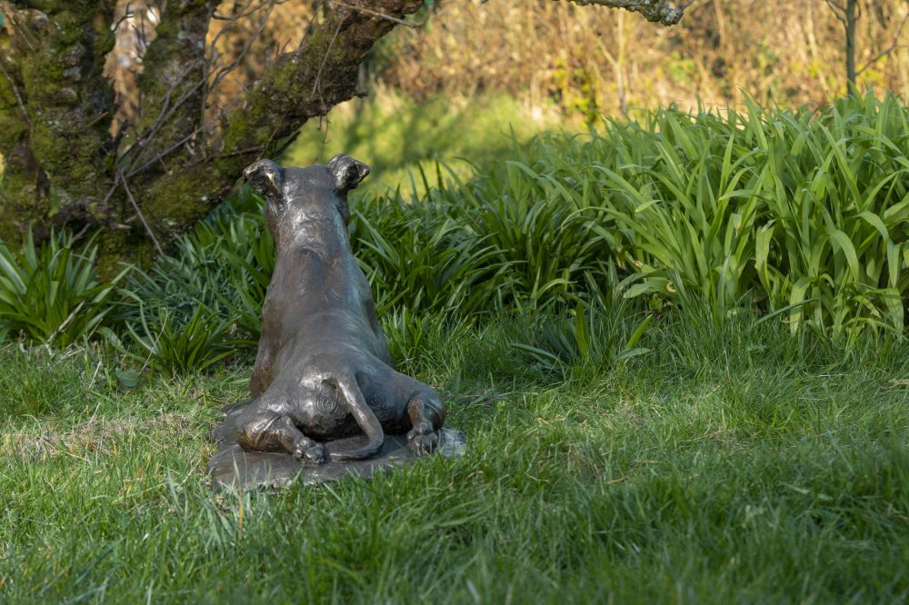 Staffordshire Bull Terrier Garden Sculpture