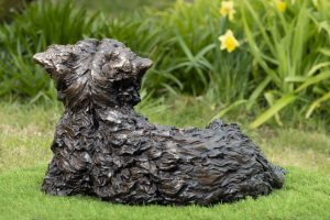outdoor yorkshire terrier statue