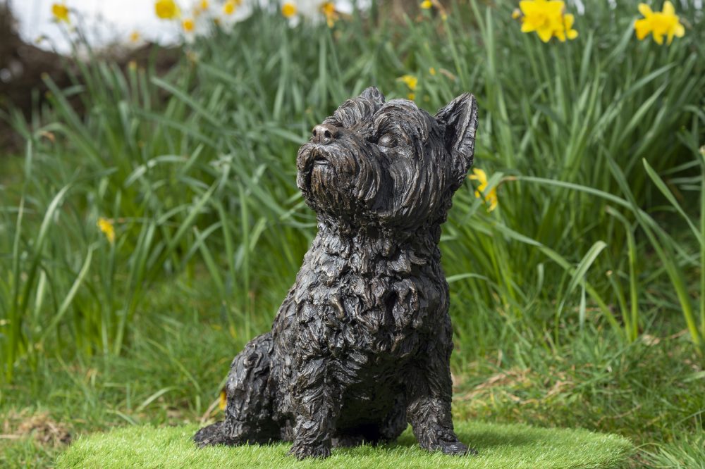 Sitting West Highland Terrier Statue