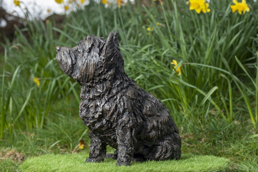 Sitting West Highland Terrier Sculpture