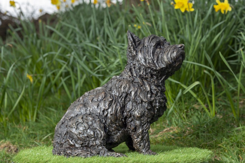Sitting West Highland Terrier Garden Statue