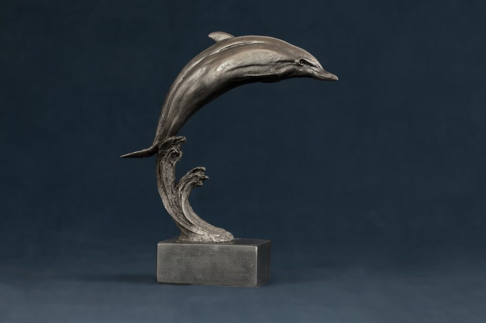 Leaping Dolphin Statue