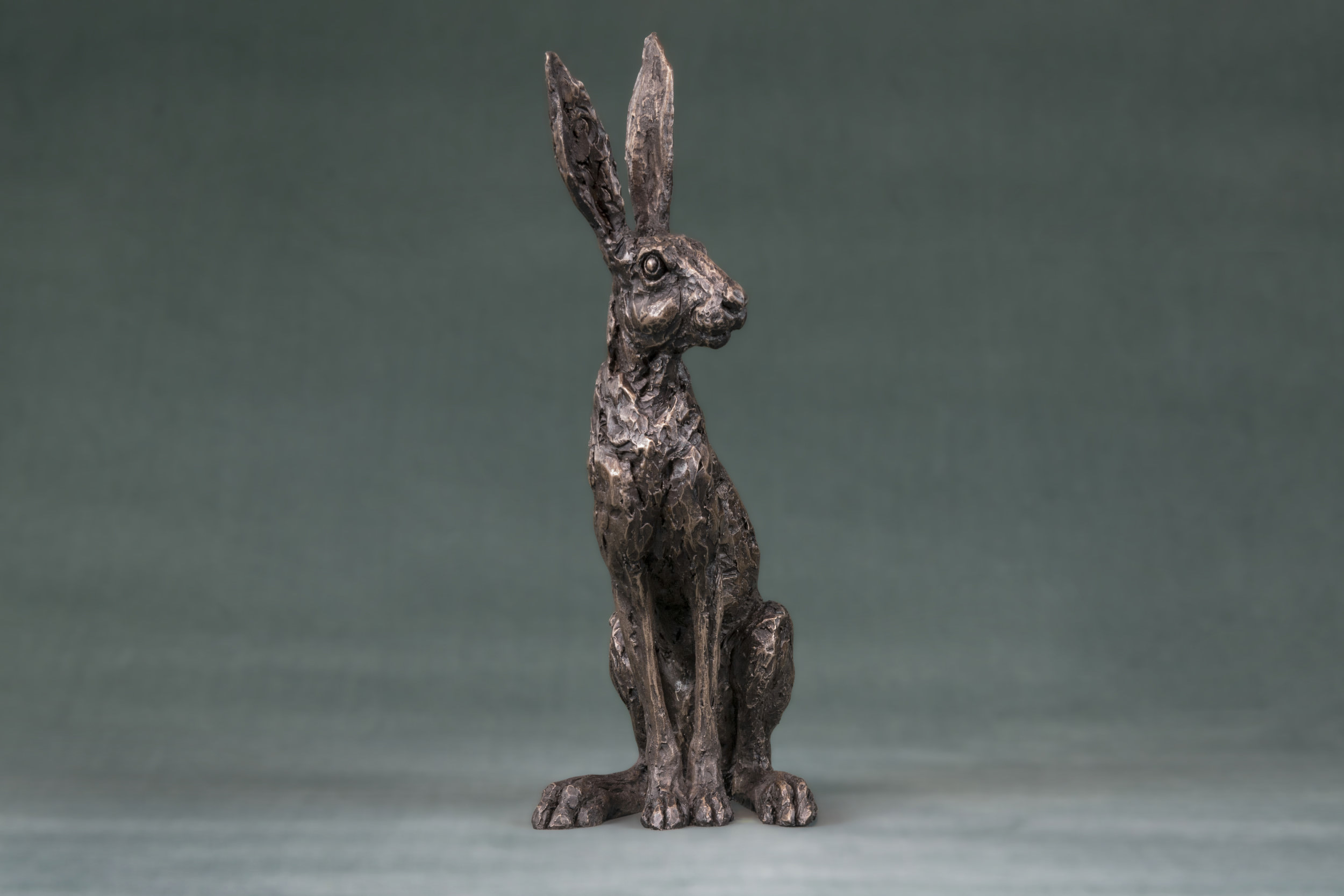 Sitting Hare Sculpture | Bronze Hare Statue | Hare Ornament