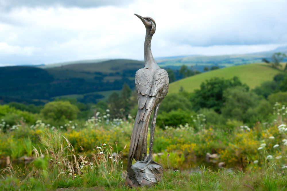 5 'Walking Crane', Crane Sculpture, Bronze Crane, Foundry Bronze Metal, Tanya Russell Animal Sculptures-8