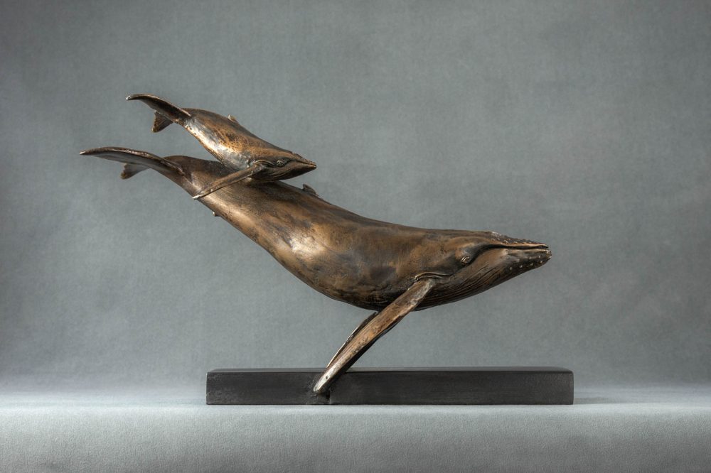 5 'Whale and Calf', Bronze Whale, Whale Sculpture, Whale Statue, Bronze Resin Tanya Russell Animal Sculptures (6 of 11)