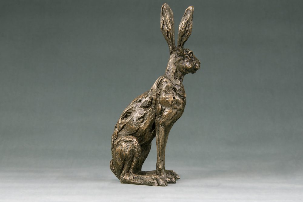 Bronze Sitting Hare Art