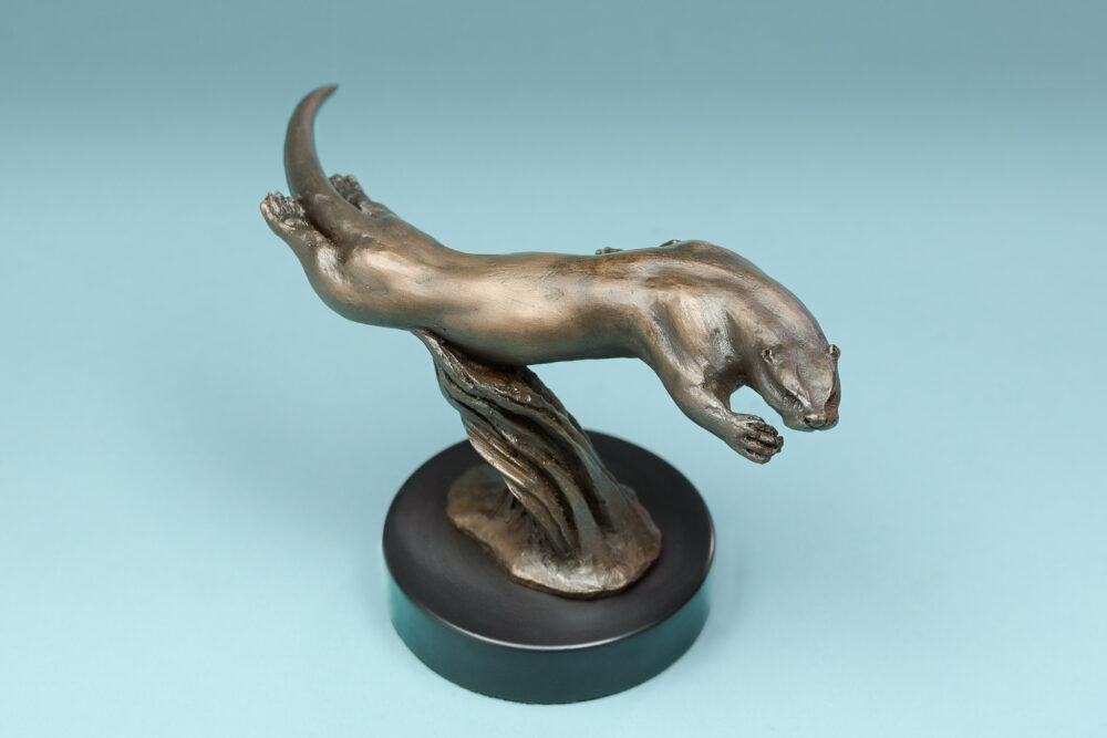 1 'Swimming Otter', Otter Sculpture, Otter Statue, Bronze Resin, Tanya Russell Animal Sculptures (2 of 15)