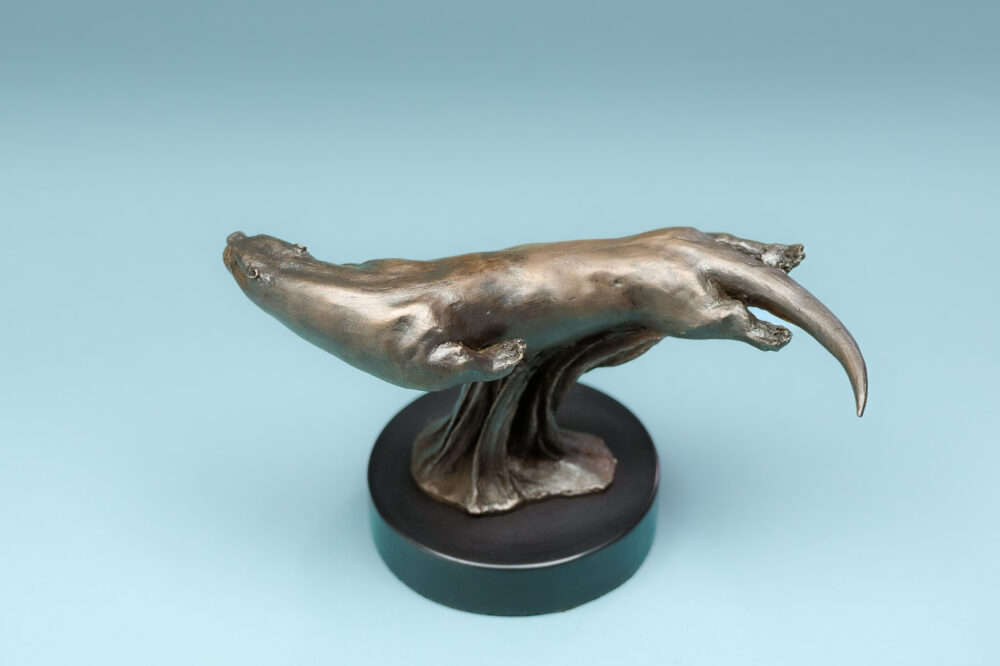 3 'Swimming Otter', Otter Sculpture, Otter Statue, Bronze Resin, Tanya Russell Animal Sculptures (8 of 15)