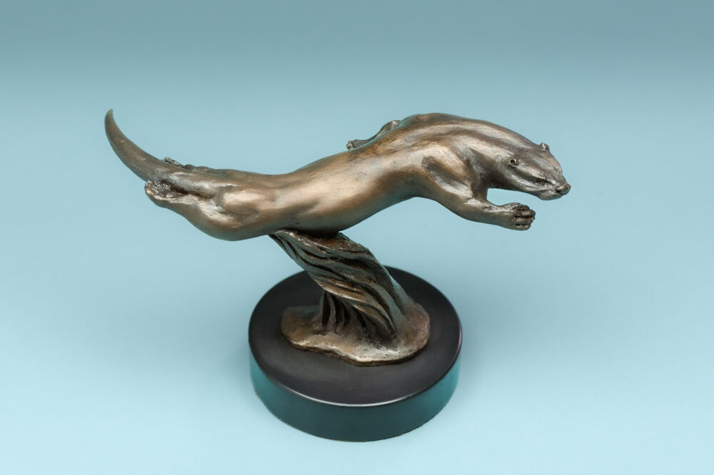 5 'Swimming Otter', Otter Sculpture, Otter Statue, Bronze Resin, Tanya Russell Animal Sculptures (1 of 15)