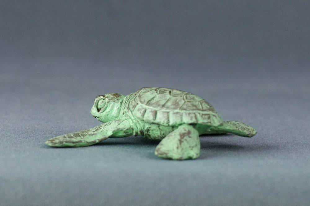 'Baby Turtle Crawling', Bronze Turtle, Turtle Sculpture, Turtle Statue, Bronze Resin Tanya Russell Animal Sculptures (4 of 15)