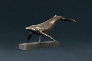 whale statue bronze