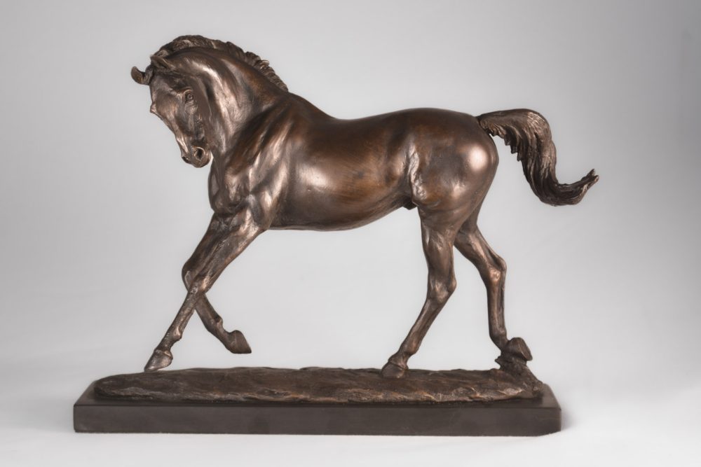 1 Playing Horse-, Bronze Horse, Horse Sculpture, Horse Statue, Bronze Resin, Tanya Russell Animal Sculptures-1