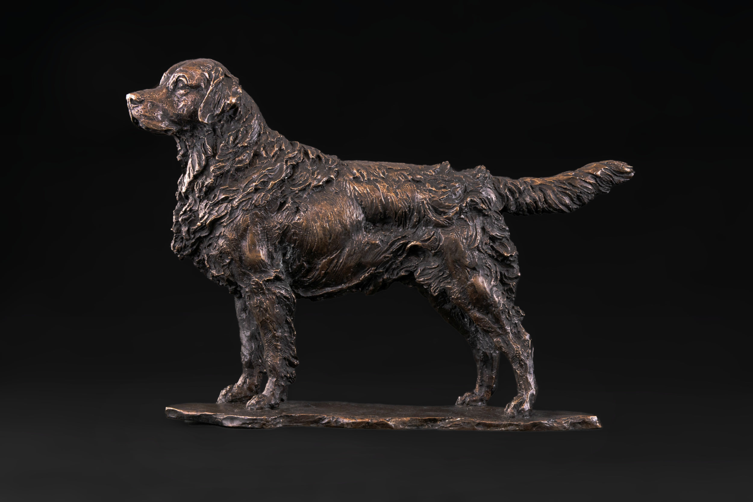 foundry bronze retriever statue