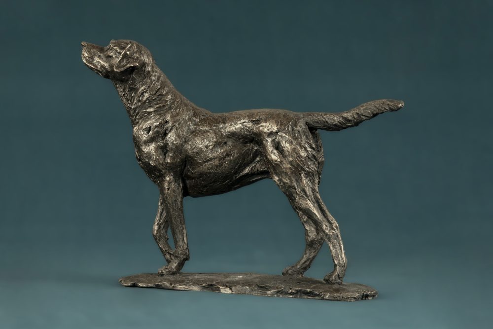 bronze labrador sculpture