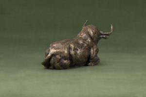 Lying Bull Statue