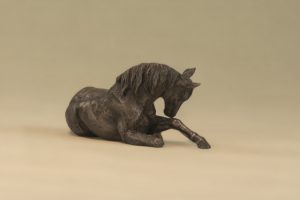 Bronze Resting Horse